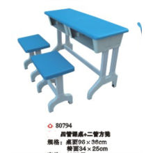 2014 Cheap modern double seat home study table and chair